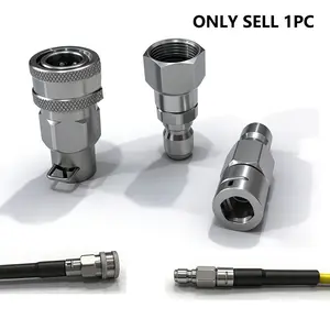 High-Pressure Washer Adapter, 3/8 Quick Plug, Compatible with Karcher K2-K7, Lavor, Bosch, Hose to 3/8 Quick Connection, 1 Piece, Water Hose Connector