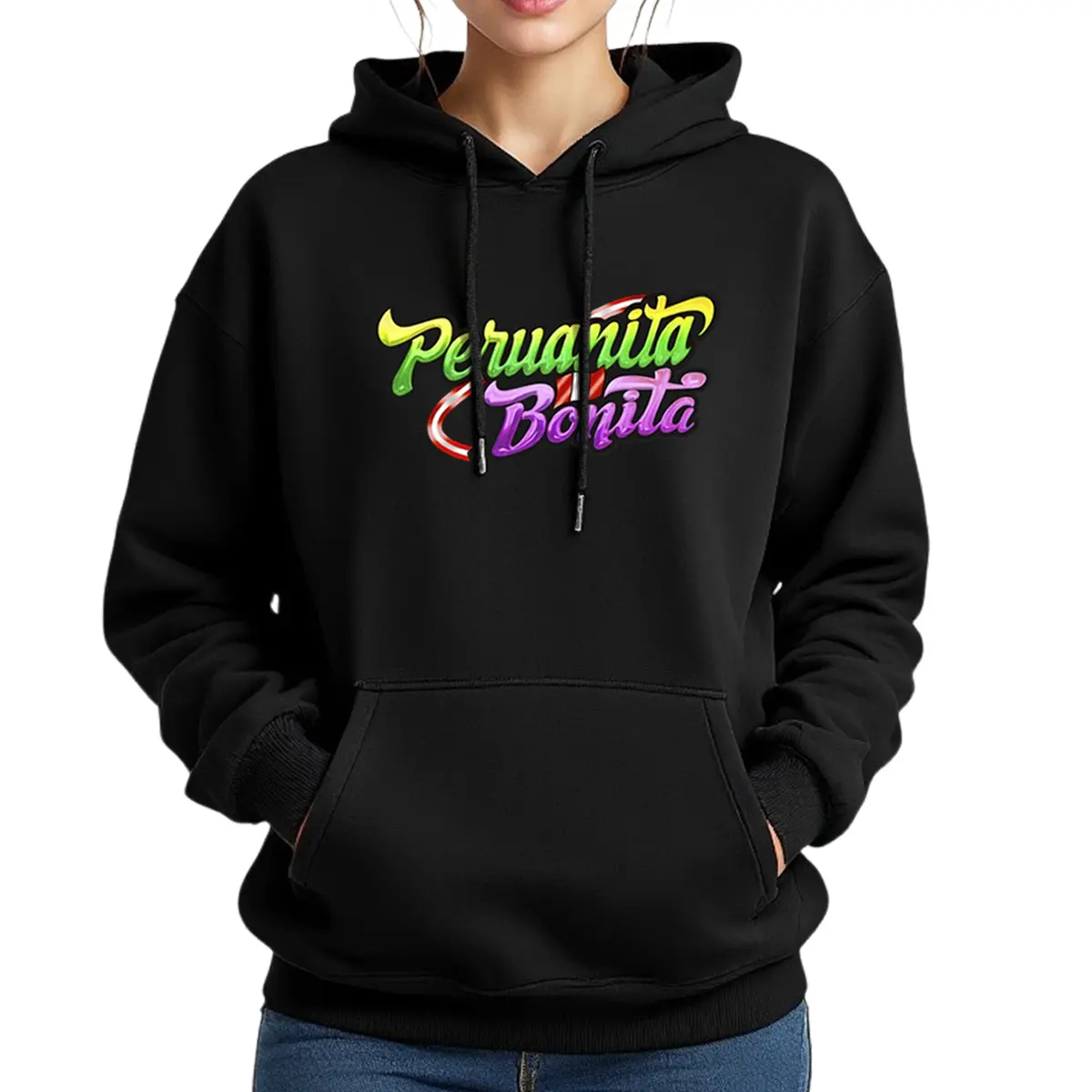 NWT Peruanita Bonita Peruvian Peru Chicha Style Women's Hoodie Sweatshirt S M L XL