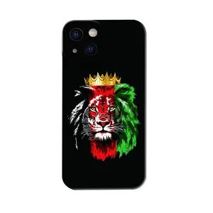 Afghan Lion Liquid Silicone Phone Case for Iphone 16 Pro Max 17 Air 14 Plus 11 12 13 Pro Max - Authentic Cultural Design, Shockproof, Ultra-Thin, Soft Touch Protector