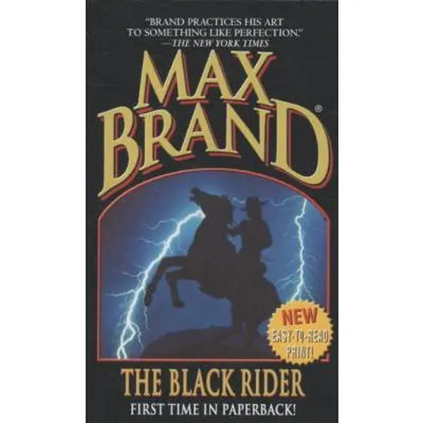 USED-The Black Rider by Max Brand (Paperback)