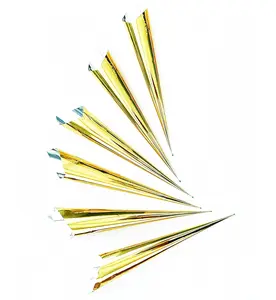 Hand Rolled Cellophane Cones for Henna Jagua Applicators Dispenser Art Craft Cake Decorating 6 Pack Colors May Vary