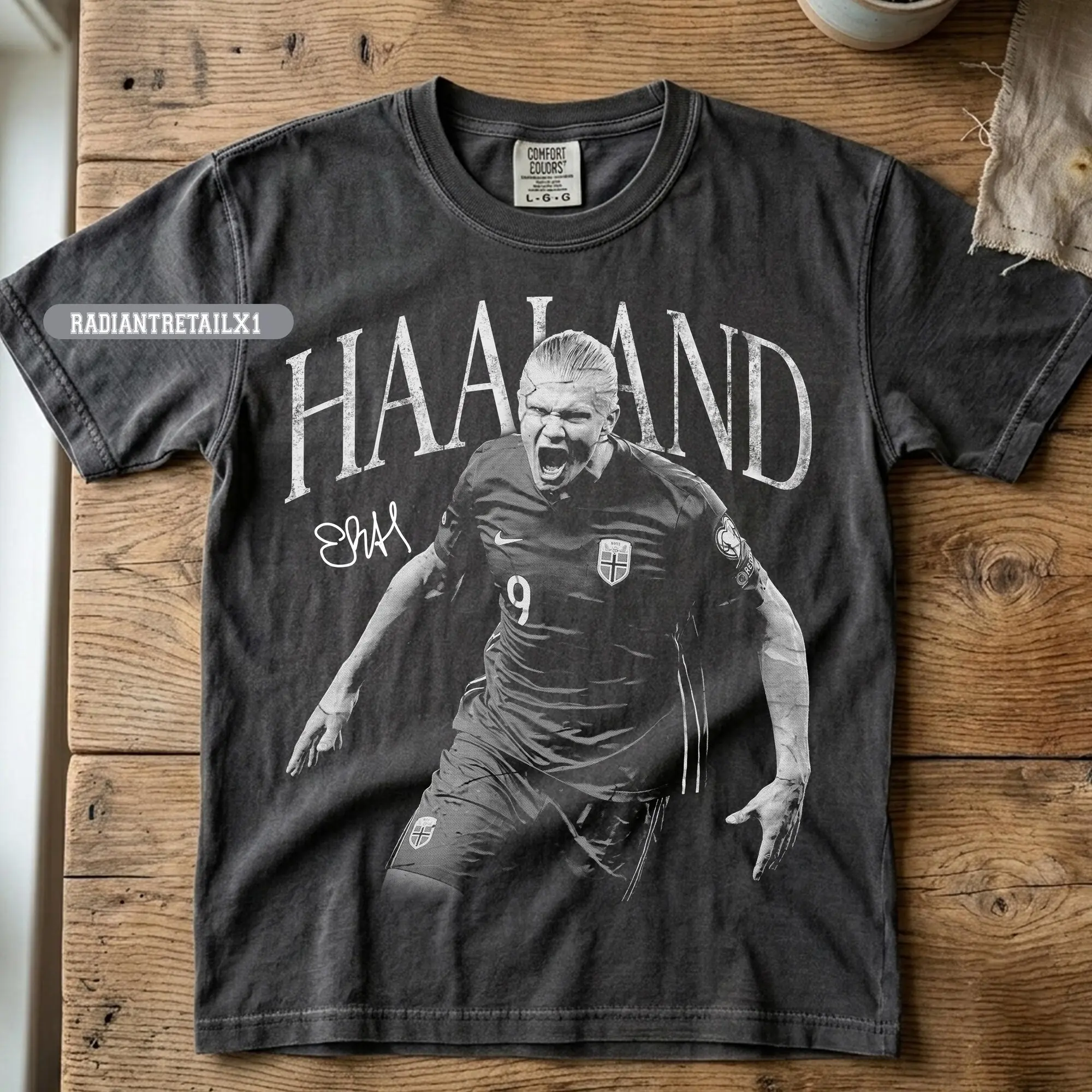Erling Haaland Comfort Color Shirt, Haaland Norway Graphic Tee, Funny Meme Unisex Shirt, Norway Unisex Shirt