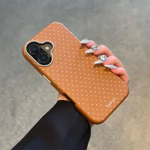 Polka dots phone case for use with iPhone 17air16 Pro max 15plus 14 Pro 13/12/11 cuteee simple fresh Girlish Heart Shockproof New arrival