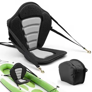 Kayak Seat For Paddle Boards And Boats, 0.5-Inch Thick Universal Sit-On-Top Cushion With Back Support, Soft Padding, Storage Bag, And Adjustable Straps, Ideal For SUP, Canoe, Fishing Boat, And Inflatable Kayak