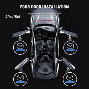2pcs Mazda HD Car Door Welcome Light Led Projector Lamp For Mazda 3 6 2 5 CX5 CX3 Atenza MX5 CX7 Axela CX30 CX90 CX60 CX50 MX30 CX9 RX8 CX8 Car Door Lights Car Lighting Accessories
