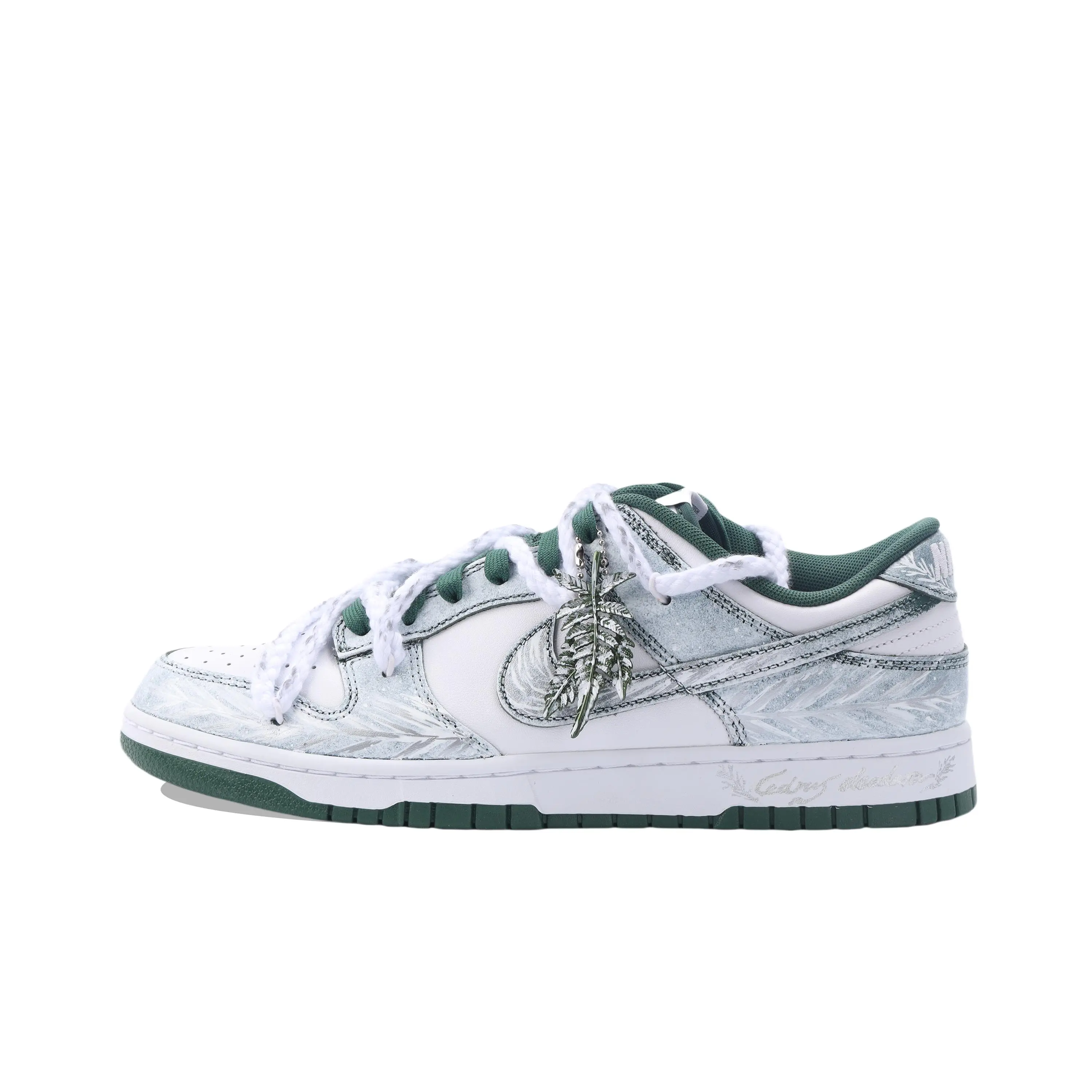 Nike Dunk Custom Low-Top Lightweight Casual Sneakers - Unisex, Deconstructed Design, Dual Laces, Gradient Effect, Slip-Resistant Cushioning, House White Official Maison Mihara Shoes