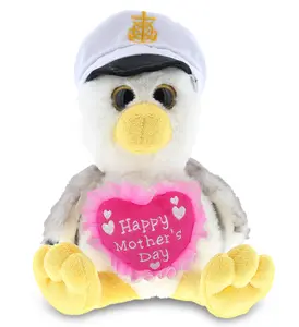 PLUSH MOTHERS DAY HEART - SUPER SOFT PLUSH - SEAGULL SAILOR