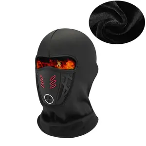 Winter Rider Warm Anti-Haze Full Face Mask Windproof Thickened Thermal for Motorcycle Skiing Soft Material Ideal for Outdoor Activities