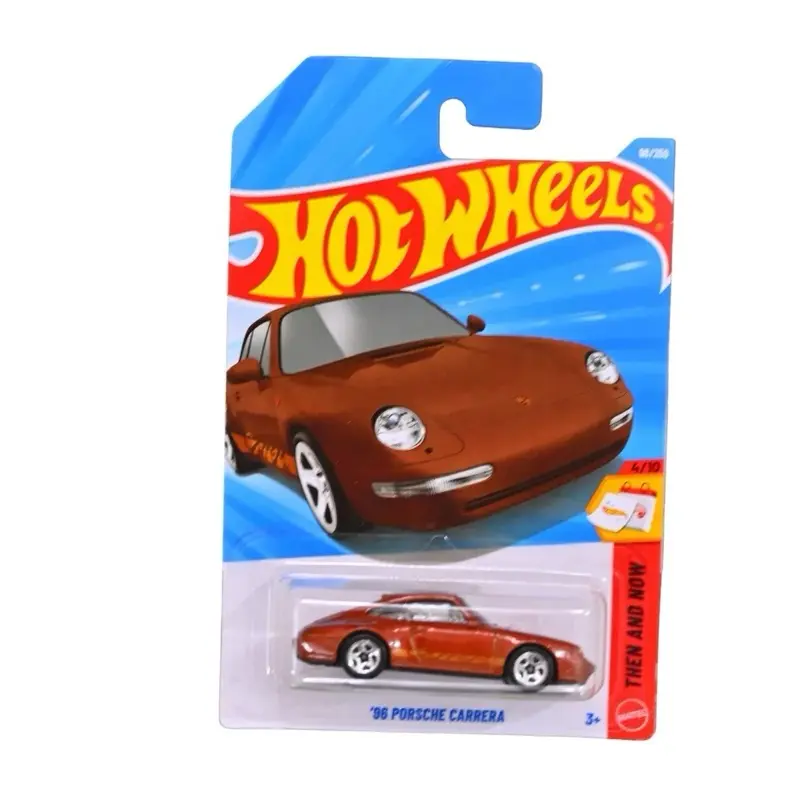 HOT WHEELS 96 Porsche Carrera Brown Diecast Metal Model Car - 4/10 New Vintage Unisex Collectible Toy Vehicle, Authentic Replica, Imaginative Play Playful Item for Kids, Authentic Look
