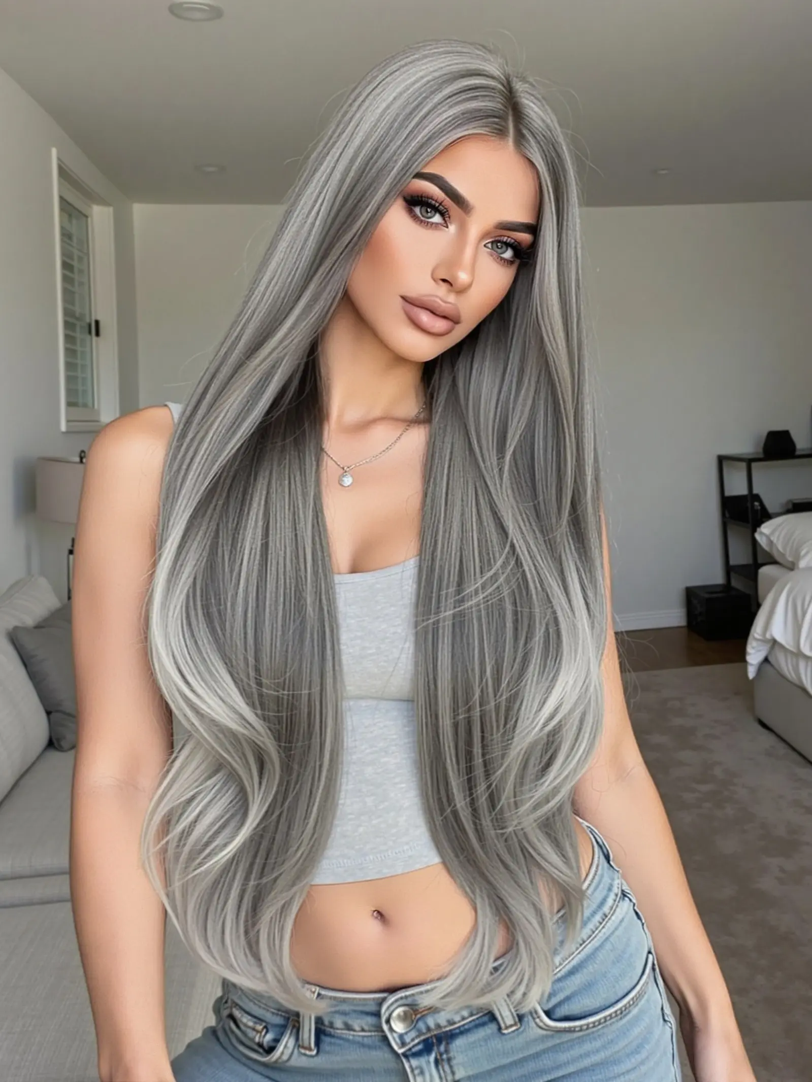 32 Inch Long Loose Curly Wig, Natural Looking No Bangs, High Temperature Resistant Fiber, Suitable for All Seasons, Synthetic Material Wigs, Synthetic Hair, Heat Resistant Wigs