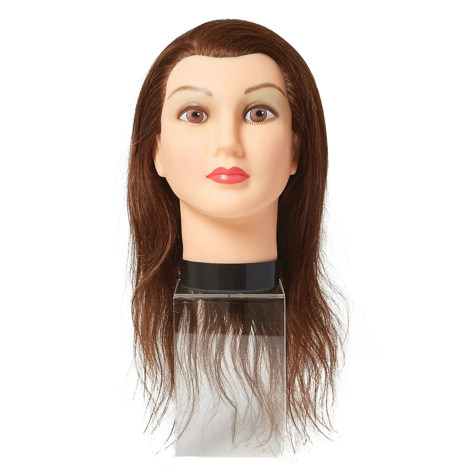 Salon Care Mannequin Head - Miss Stormie Red, Fashion Mannequin for Hairdressing Enthusiasts to Practice Coloring, Lightening, and Styling, Mannequin Heads