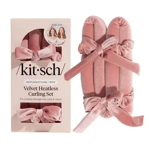 Kitsch Terracotta Velvet Heatless Curling Set