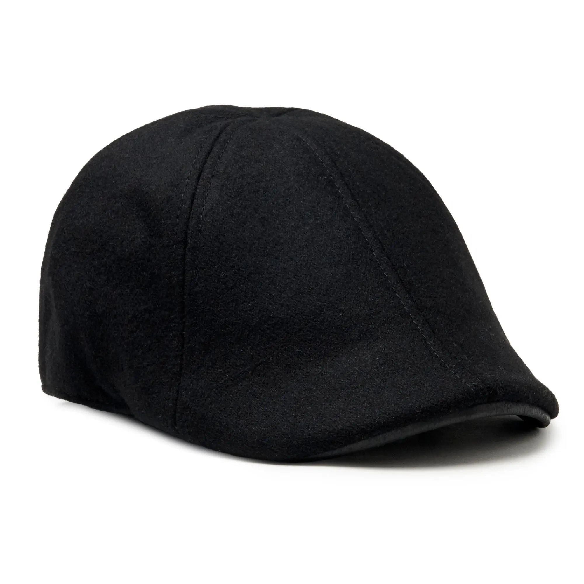 The Kenmore Boston Scally Cap - Coolidge Black & Black Brim