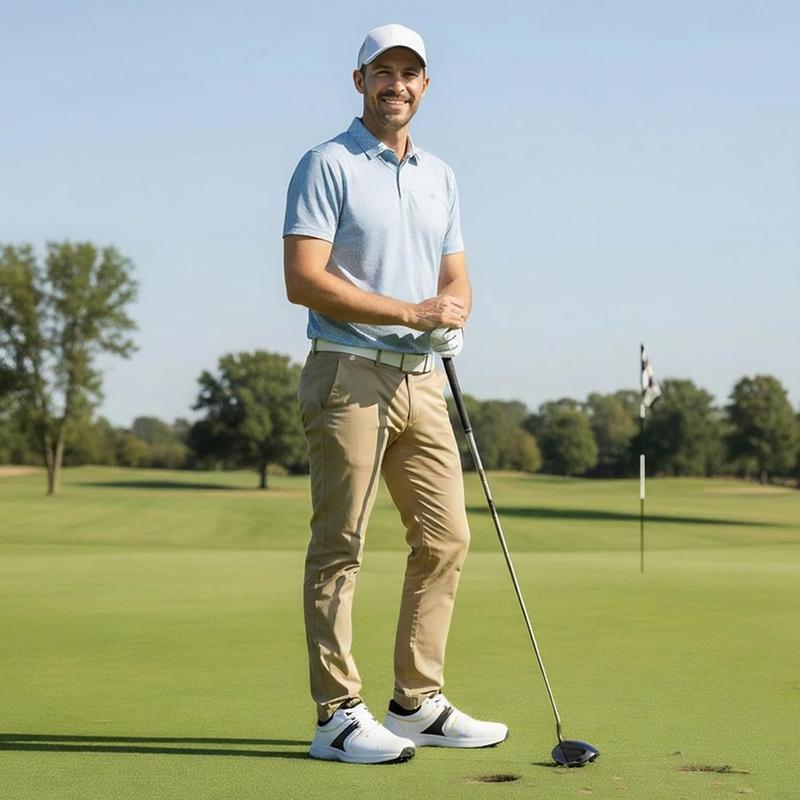 Golf Shoes Mens Waterproof Professional Outdoor Spiked Golf Cleats for Men