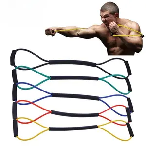 Combat Training Belt - Boxing Muay Thai Resistance Band - Shadowboxing Elastic Rope - Sanshou Punching Equipment - 8-Figure Strength Trainer