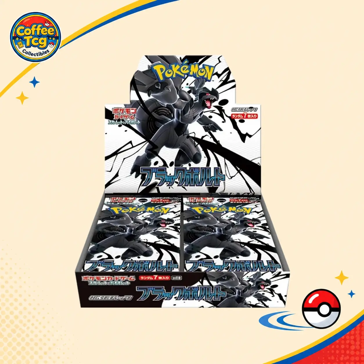 Japanese Pokémon TCG Scarlet & Violet Black Bolt "SV11B" Booster Box Ship Sealed