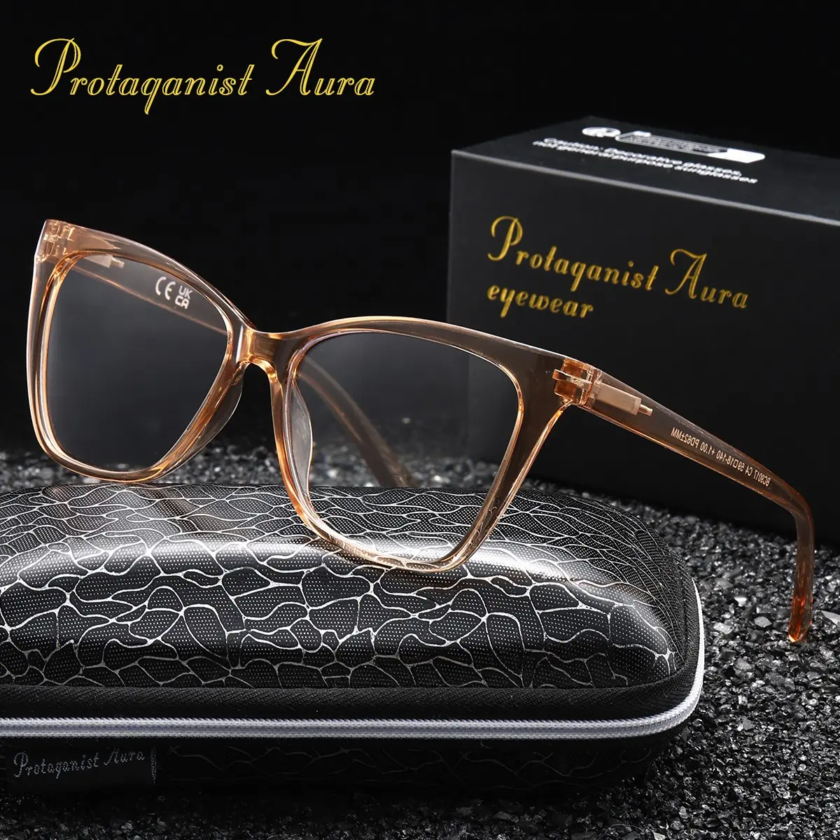 Protagonist Aura Retro Pink Tortoise Shell Cat Eye Reading Glasses, Anti Blue Light And Magnifying Lenses, Lightweight Frame for Everyday Work, Reading And Casual Wear, Reading Eyeglasses