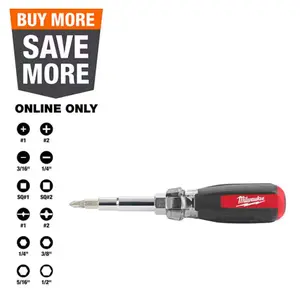 Milwaukee 48-22-2880 13in1 Cushion-Grip Screwdriver with ECX