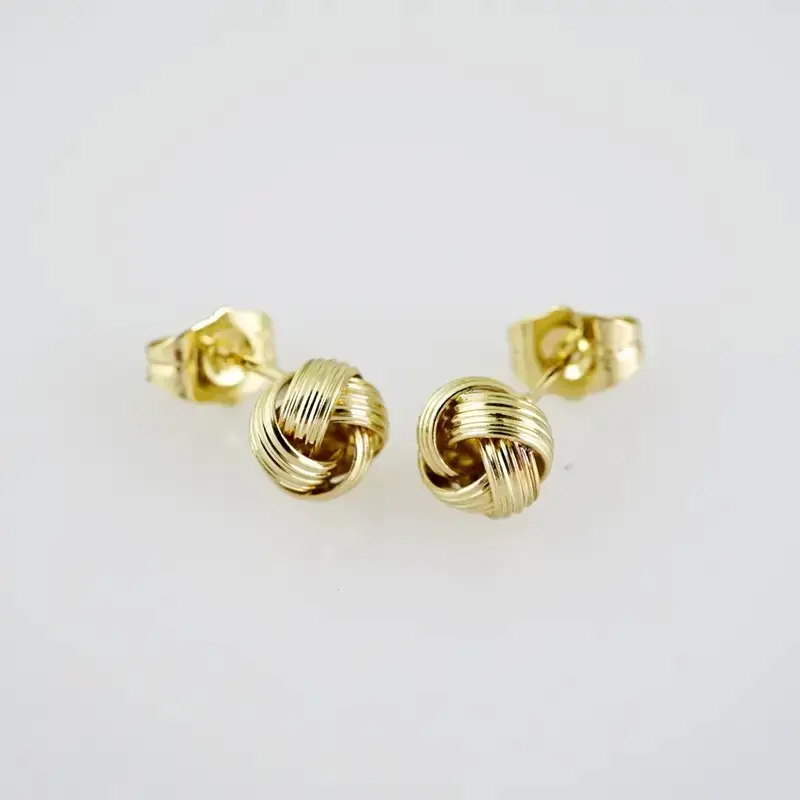 Knot Stud Earring Women's Elegant Simple Design Minimalist Jewelry Accessory for Women's Outfits