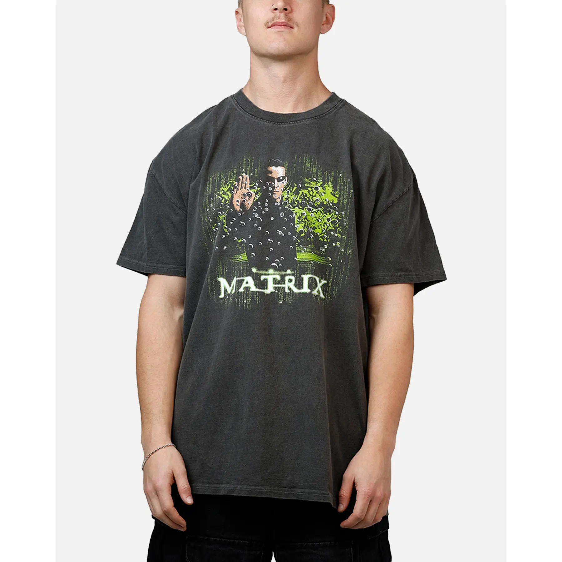 73Studio X The Matrix Neo Bullets Heavyweight T-Shirt Black 