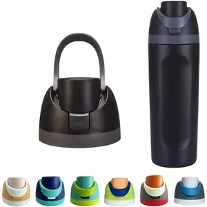 Replacement Cap for Owala Freesip, Replacement Lid Compatible with Owala Cup Sizes 16oz 24oz 32oz 40oz This BPA-Free One-Touch Water Bottle Top Cap ensures a Leak-Proof Seal (Black) trendy