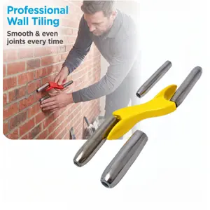 10 Piece Brick Joint Tool Set Ergonomic Handle Multi Size Trowel Fit Most Gaps For Bricklaying Mortar Application