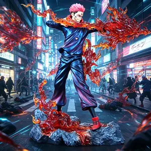 30cm/11.81in Anime Jujutsu Kaisen Figure Ryomen Sukuna Action Figures Pvc Statue Desktop Ornamen Collection Model Toys Gifts