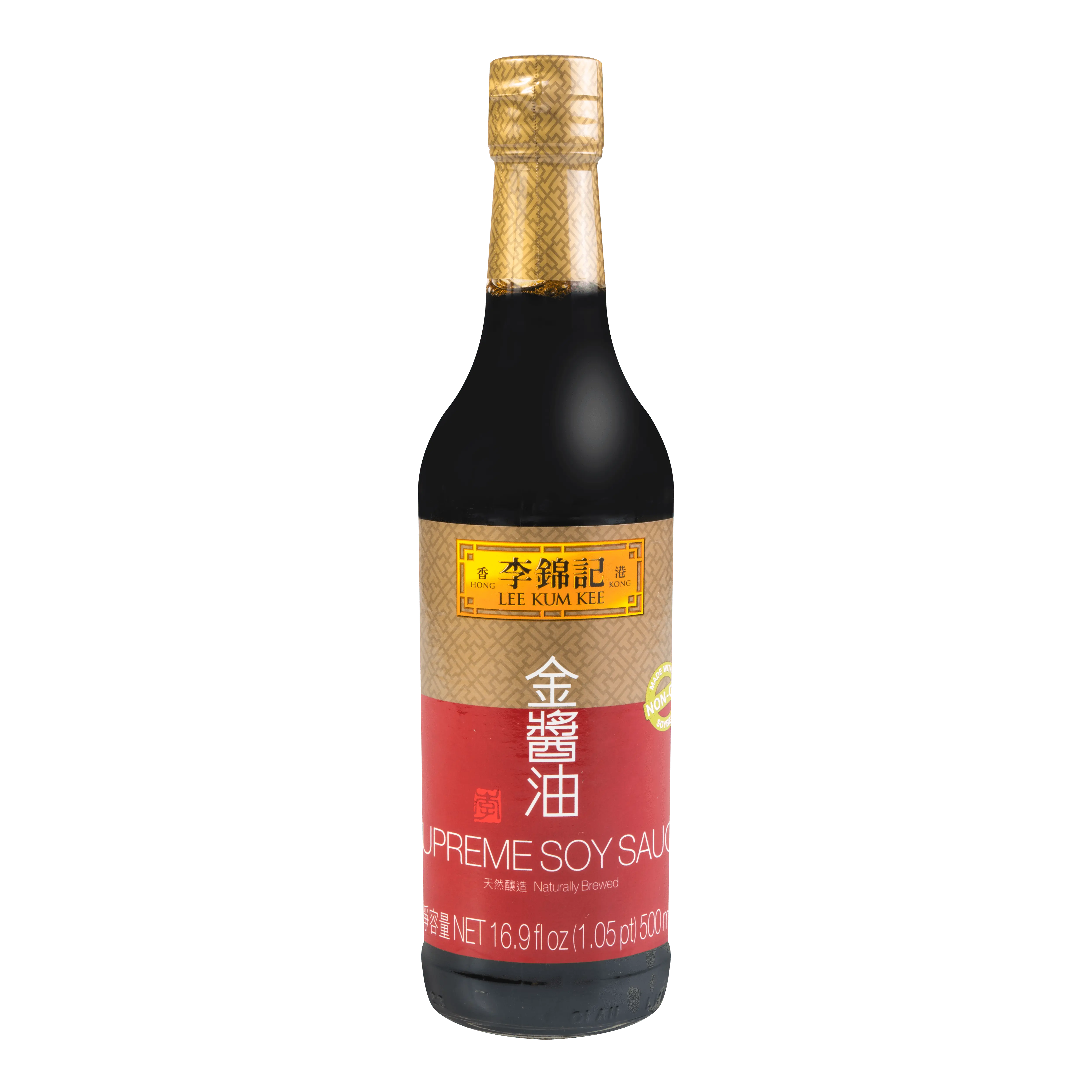 Lee Kum Kee Hong Kong Premium Soy Sauce for Stir-Frying & Cooking - 500ml Bottle, Authentic Asian Flavor