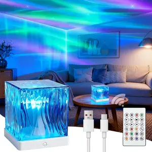 Galaxy Projector for Bedroom with Northern Lights Effect - 16 Color Changing Dimmable Mood Light with Dynamic Ripple, Remote Control, Night Light Projector for  Teens Adults Room Decor