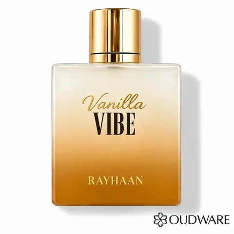Rayhaan Vanilla Vibe Eau de Parfum 100 mL (3.4 fl oz) | Warm Vanilla, Amber & Woody Unisex Fragrance