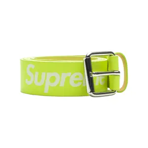 Supreme Repeat Leather Belt "Flourescent Yellow" SU23224 Supreme Repeat Leather Belt "Flourescent Yellow" SU23224