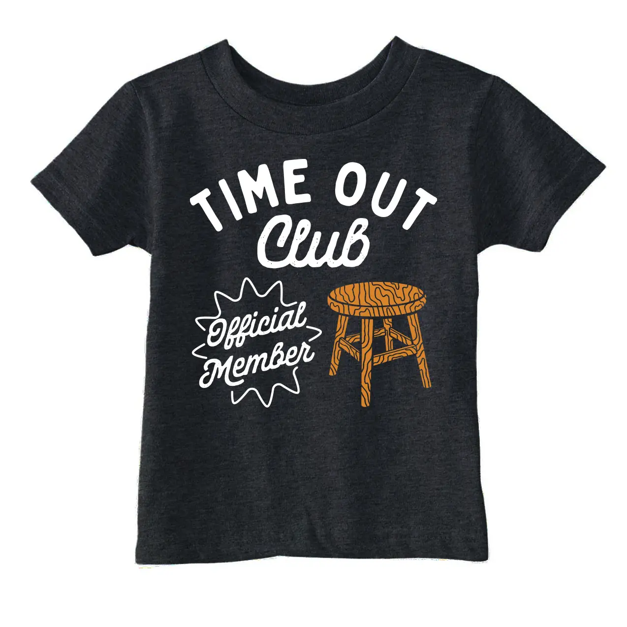 Toddler Funny T Shirts Time Out Club Sarcastic Graphic Novelty Tee for Young Kids Funny Toddler Shirts Funny Sarcastic Apparel Childrens Graphic Tees Black