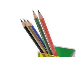Glitzwood Sparkle Pencils Set of 6