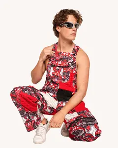 Secret of Life Mushroom Zip Off Overalls