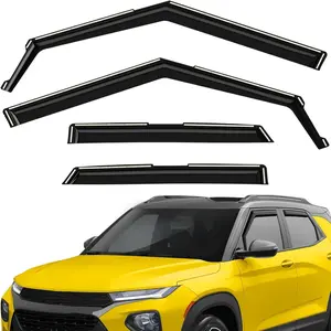 Extra Durable Window Deflectors in-Channel Visors Rain Guards Fit for Chevrolet (Chevy) Trailblazer 2021-2026, Sun Visors, Wind Vent for Shades, Exterior Car Accessories - 4pcs. AG0644