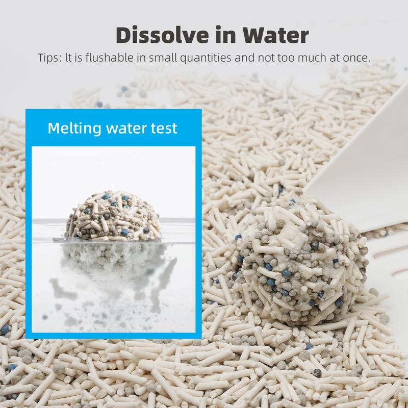 ZuttoNyan 4-in-1 Tofu Mixed Cat Litter,Odor Control,Fast Clumping,Dust Free,Low Tracking,Flushable