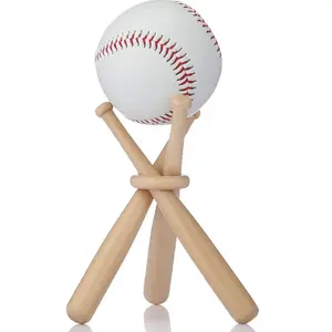 Baseball Display Stand, Wooden Baseball Showcase, Desktop Decorative Rack, Display Holder for Enthusiasts, Baseball Not Included