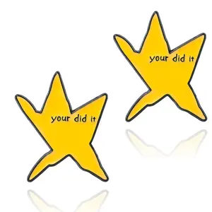 Your Did It Star Enamel Pin 2PCS- Funny Meme Badge Brooch,Silly Hat Backpack Jewelry Accessories for Women Men - Fun Gifts for Friends
