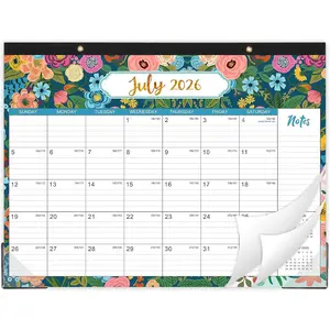 Desk Calendar 2026-2027 - Calendar 2026-2027 from Jul. 2026 - Dec. 2027, Large Calendars 12 x 17 with Corner Protector and Large Ruled Blocks
