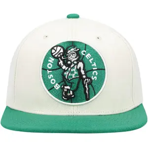 Mitchell & Ness Off Wht/Green NBA Boston Celtics Natural XL HWC Snapback