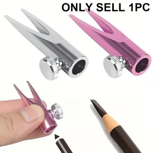 Eyebrow Pencil Sharpener, 1 Count Portable Precision Pencil Sharpening Tool, Ergonomic Design Sharpening Tool for Makeup Enthusiasts, Cosmetic