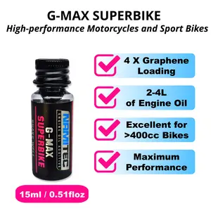 G-MAX SUPERBIKE | High Performance Graphene Nanotechnology Engine Oil Additive 15ml
