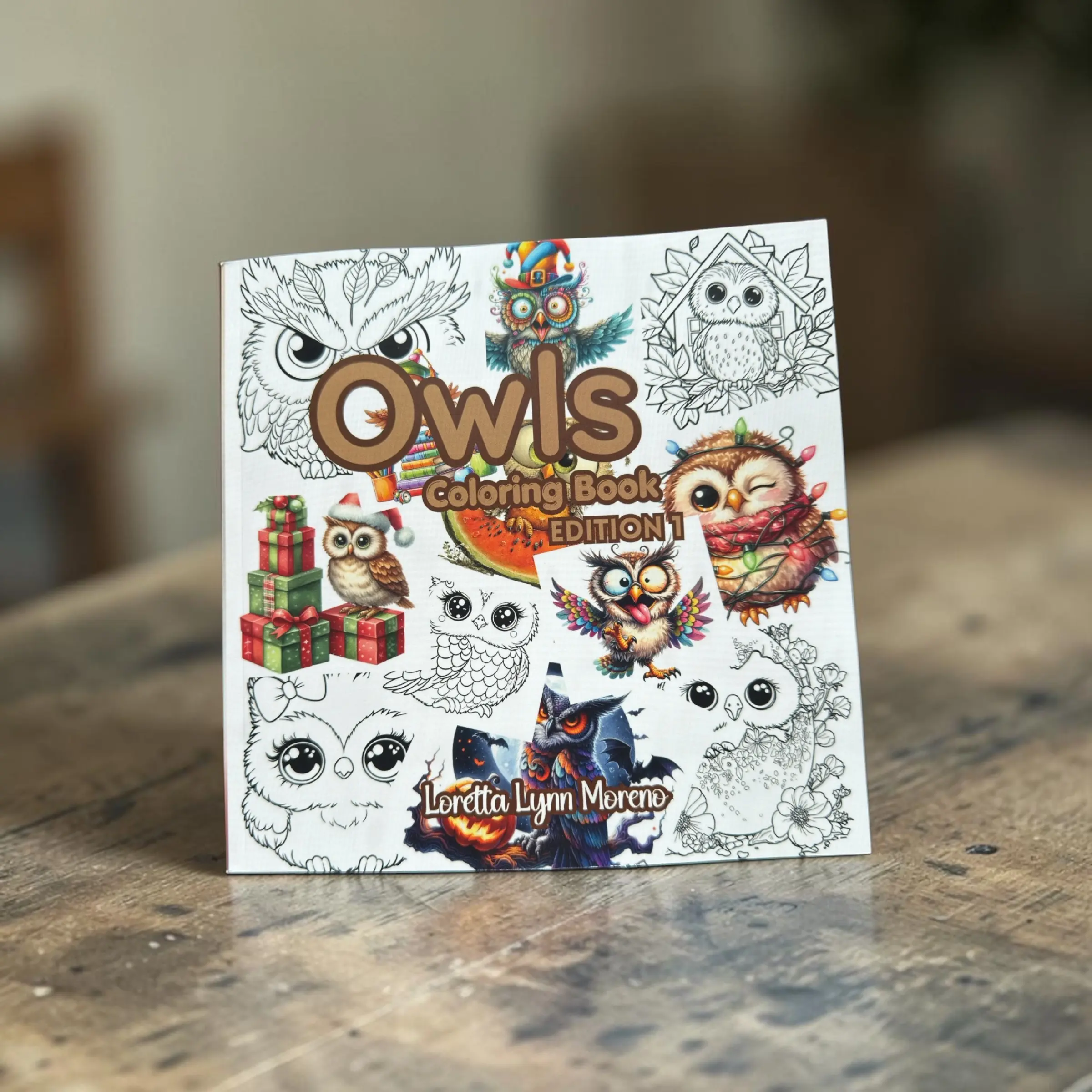 Owl Coloring Book Edition 1 for Kids & Adults: 55+ Cute, Cozy Owls with Bold, Easy-to-Color Lines: Relaxing Owl Designs for Stress Relief, Mindfulness & Fun — Perfect for Beginners, Seniors & All Ages