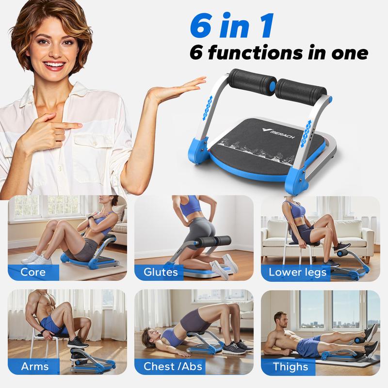 Merach Sit-Up Exercise Equipment, Ab Crunch Machine Roll-up Machine, Abdominal Workout Machine for Home Gym, Core Ab Exercise System Trainer, TikTokShopBlackFriday
