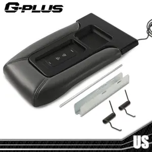 Wireless Charger Center Console Lid Gray Fit For 01-07 Silverado GMC Chevrolet New