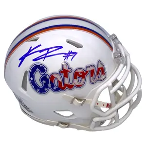 Kadarius Toney Autographed Florida Gators Riddell Stars and Stripes Speed Mini Helmet - Beckett Authentic