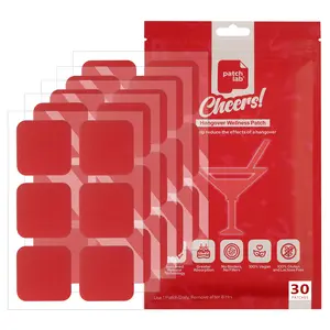Patch Lab Cheers! - All-Natural Hangover Patches, with Sustained Release Technology, B Vitamins, Green Tea Extract (30 Patches)