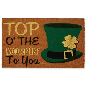Design Imports Top O' The Mornin' To You! 18" x 30" Doormat