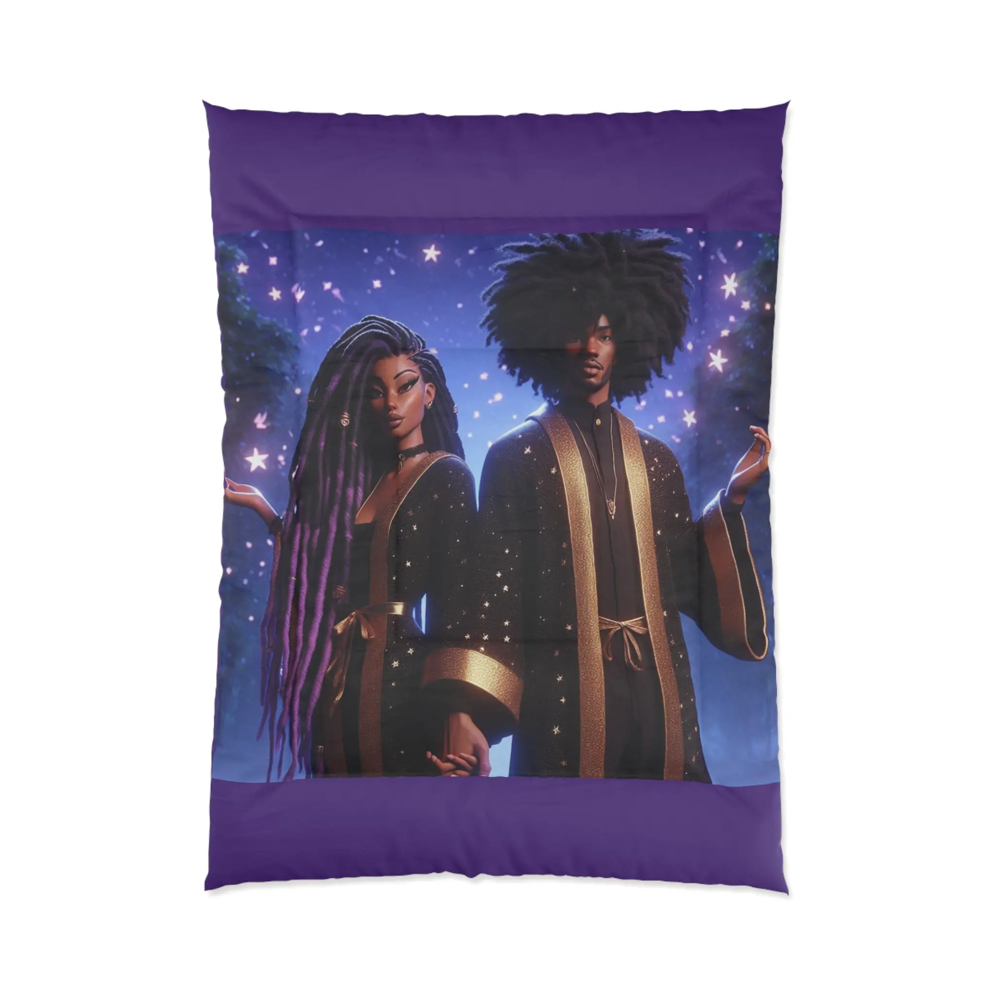 Celestial Night Comforter - Cozy, Luxurious Bedding for Dreamers, Perfect for Home Decor, Bedroom Upgrade, Gift for Her, Starry Nights