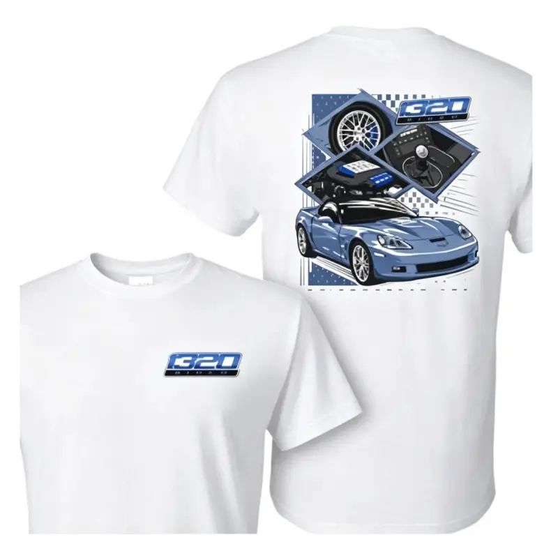 Graphic Tee1320 Video Supersonic ZR1 T-Shirt – 2 Side Graphic Tee, Design & Printed In The USA, Car Racing Streetwear Tee, Unisex Casual Camiseta, Summer Verano Cotton T-Shirt, Streetwear Fashion Tee